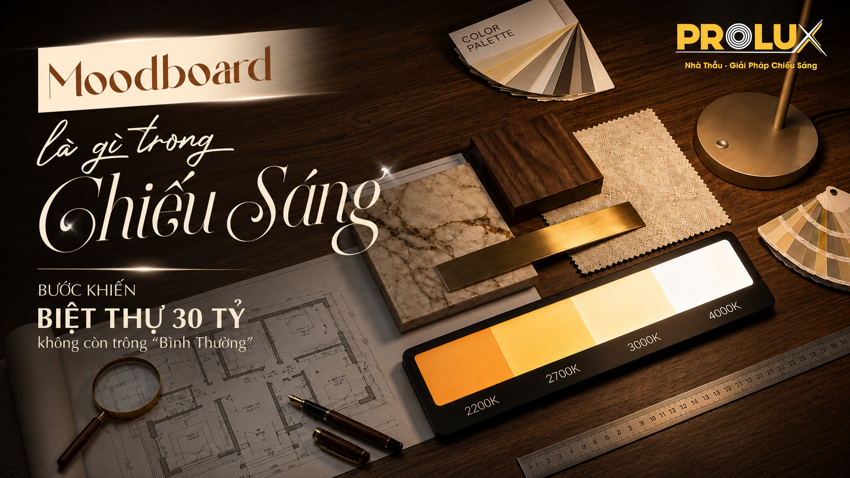 moodboard trong chiếu sáng