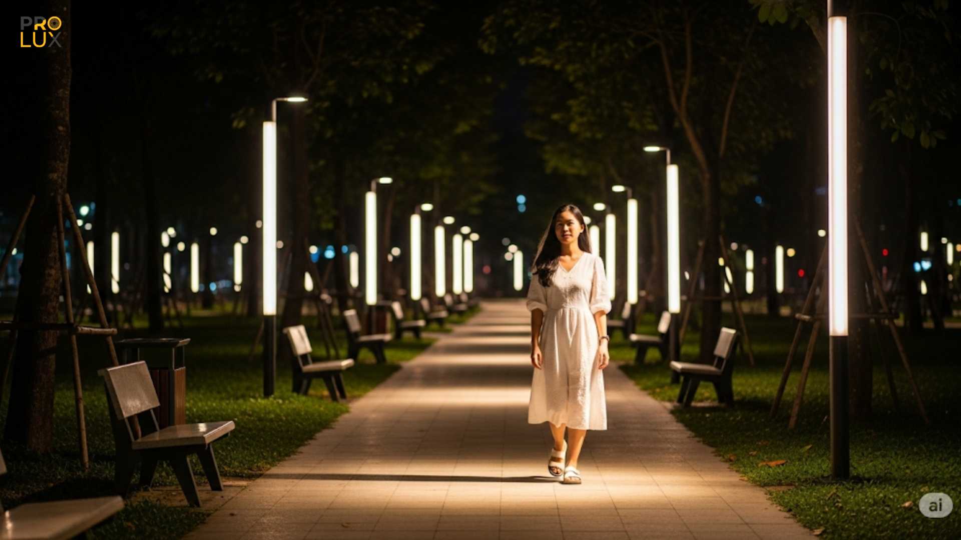 Ánh sáng đủ mạnh và liên tục làm giảm khả năng xảy ra các hành vi phạm tội, tạo cảm giác an toàn cho cư dân.