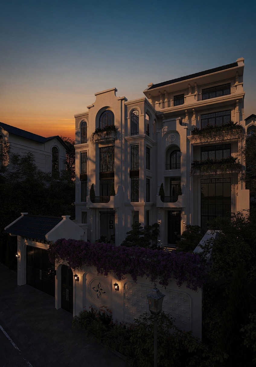 thiết kế chiếu sáng biệt thự