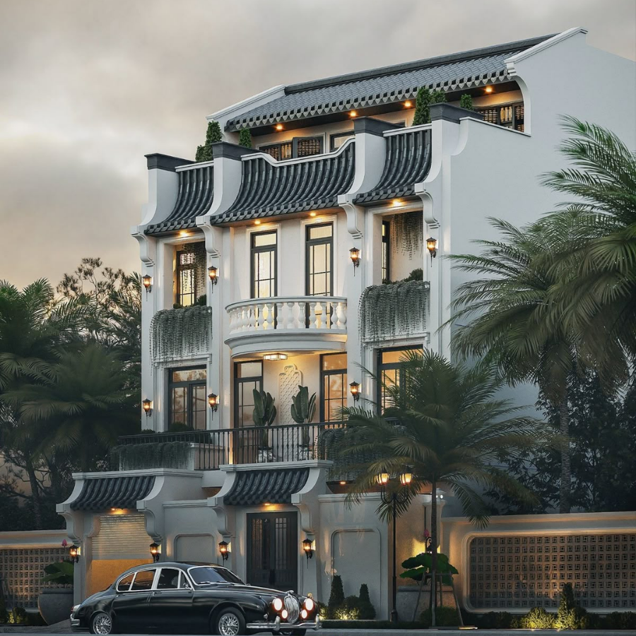 thiết kế chiếu sáng biệt thự