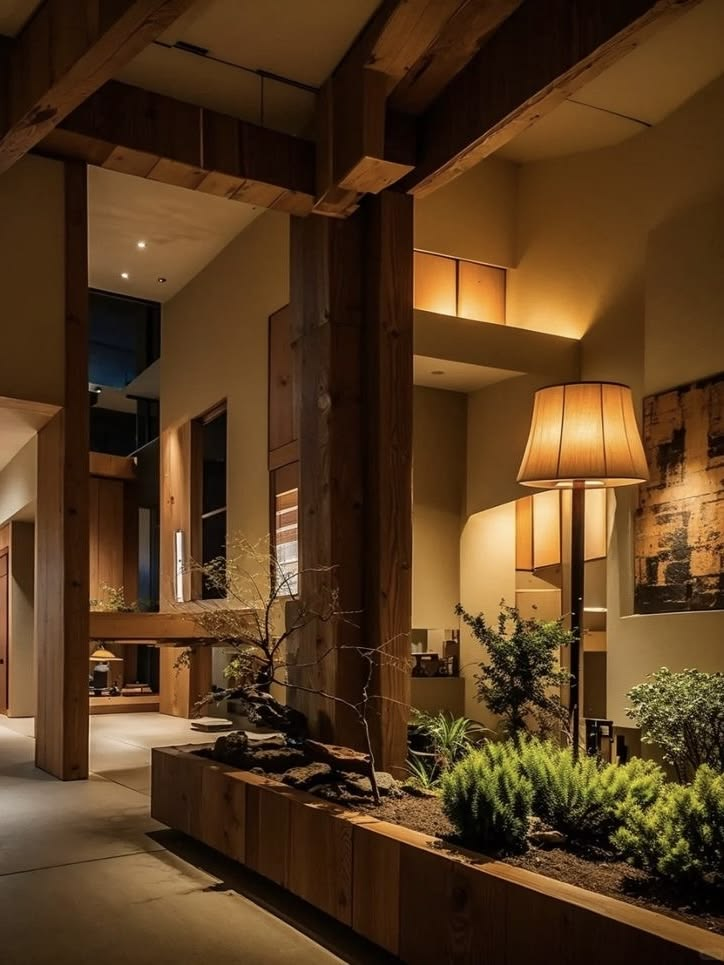 thiết kế chiếu sáng gỗ