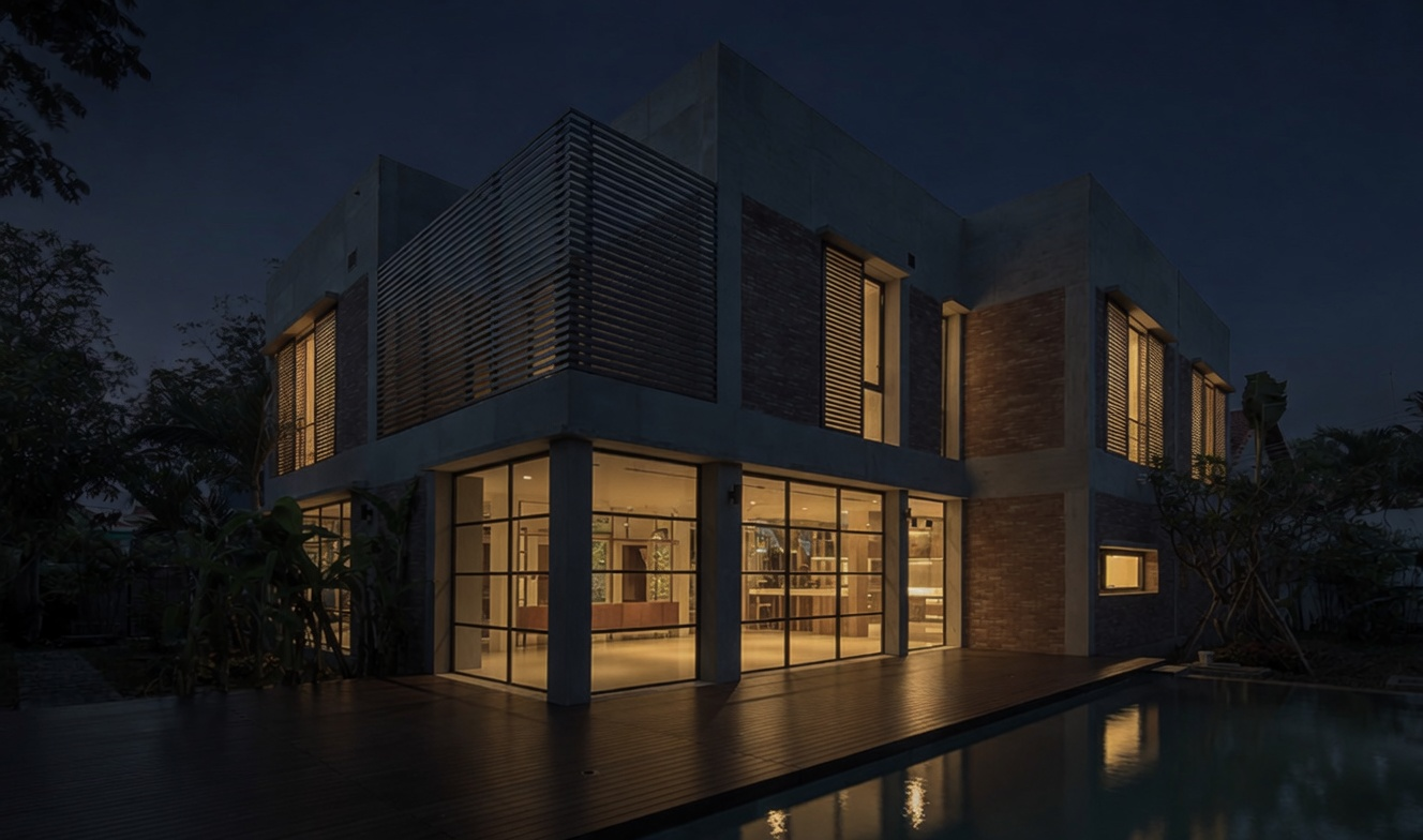 Thiết kế chiếu sáng biệt thự Thảo Điền phong cách quiet luxury
