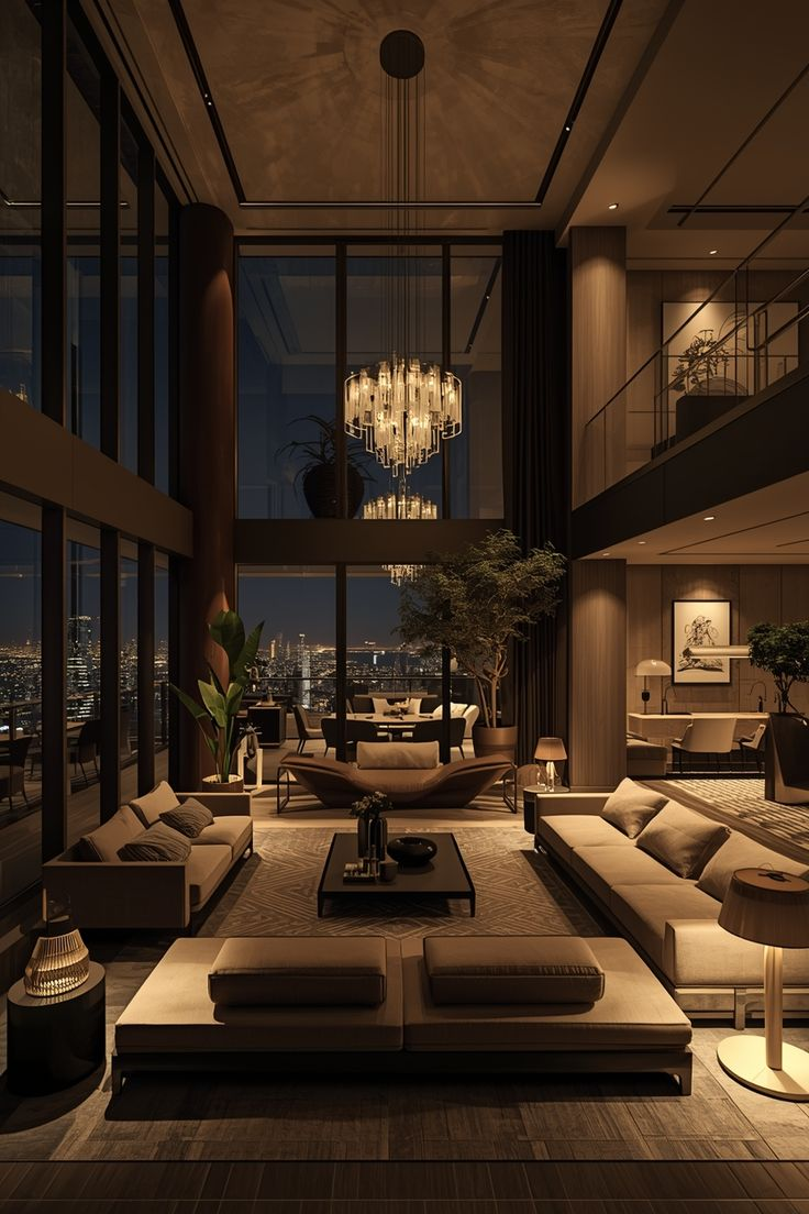 Ánh sáng mỹ thuật trong sky villa sang trọng