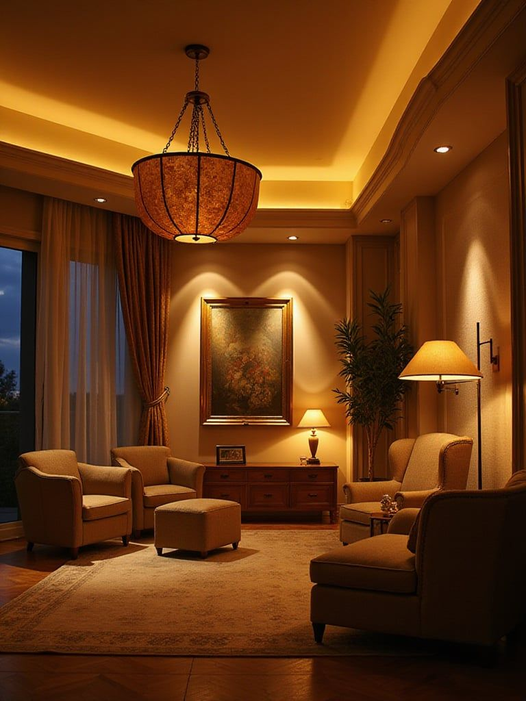 Thiết kế ánh sáng penthouse phong cách luxury 2026