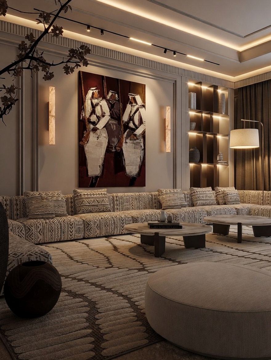 tiêu chuẩn ánh sáng phòng khách biệt thự