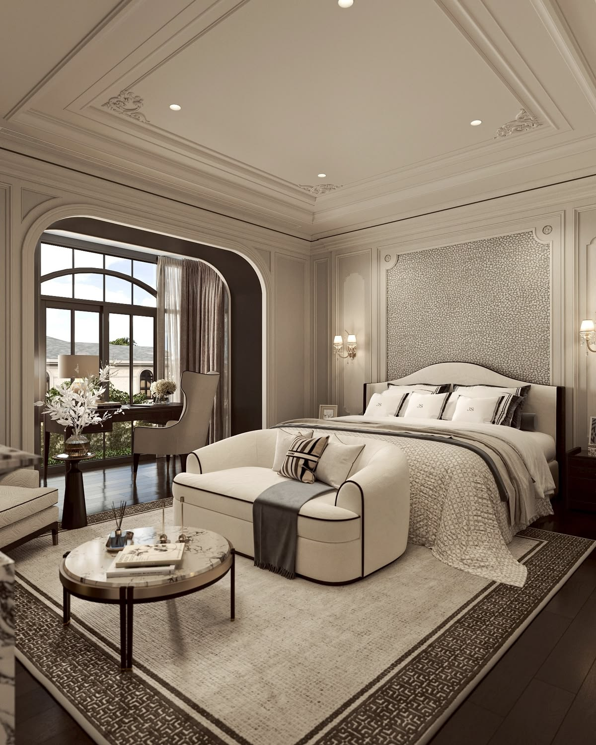 Ánh sáng không gian master suite biệt thự cao cấp ProLux