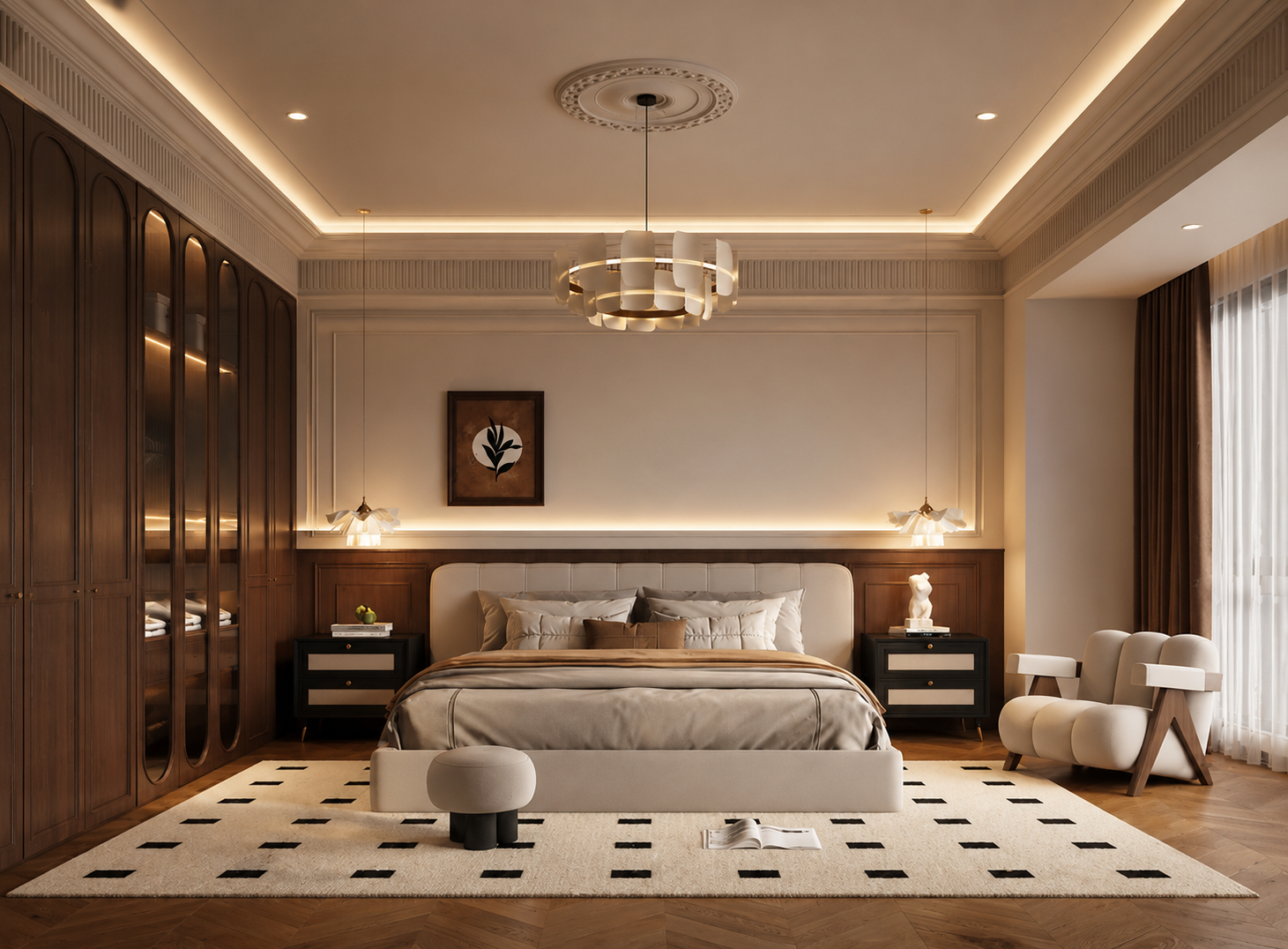 Ánh sáng không gian master suite biệt thự cao cấp ProLux