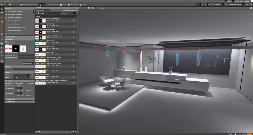 Mô phỏng chiếu sáng 3D cho biệt thự sang trọng