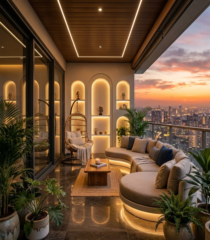 Decor ban cong chung cu phong cach quiet luxury PROLUX