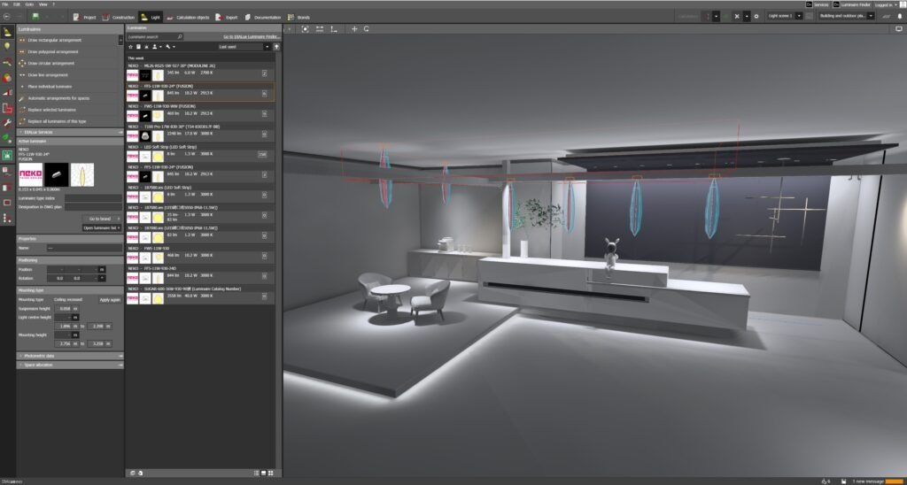 Mô phỏng chiếu sáng 3D cho biệt thự sang trọng