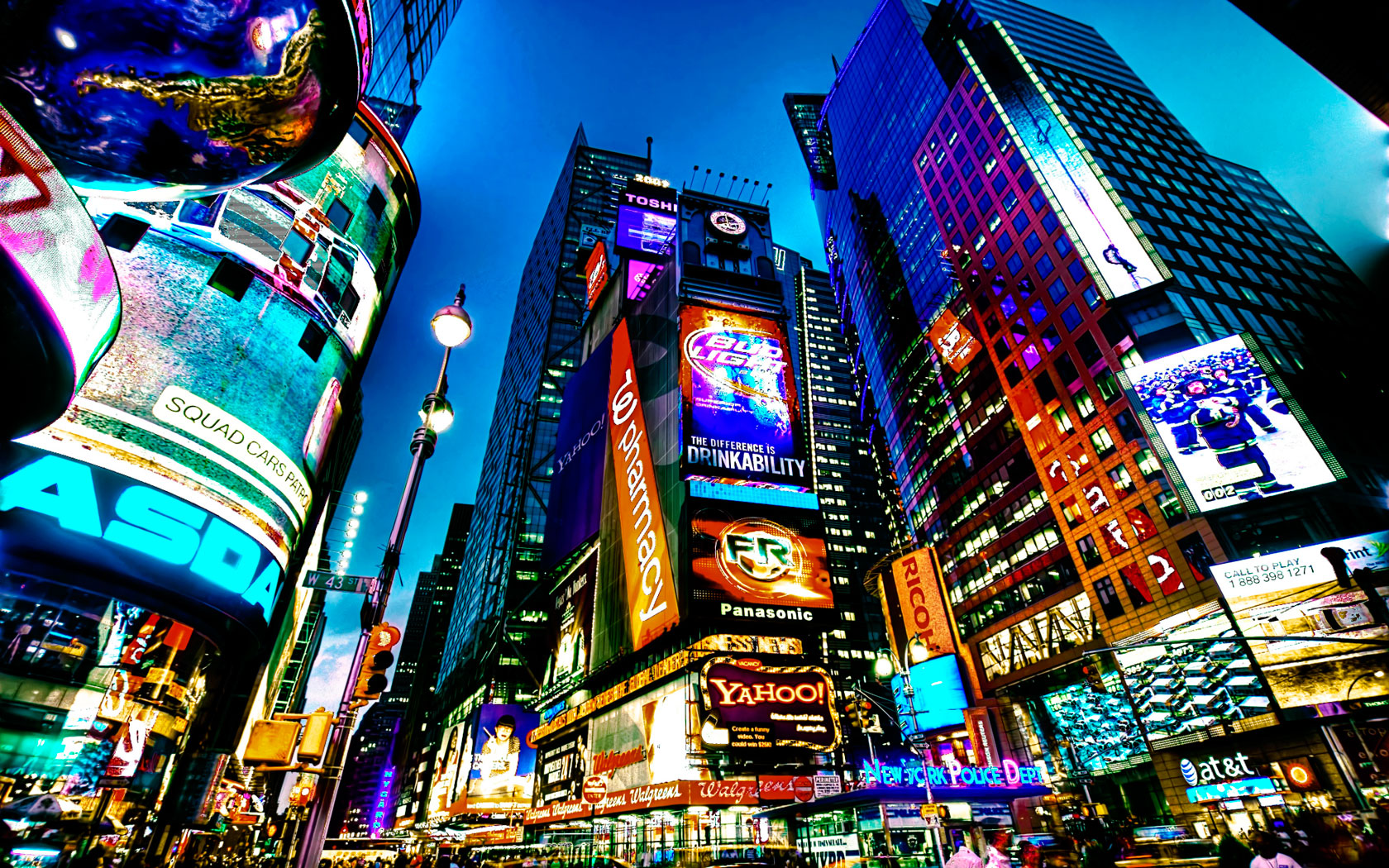 Các tòa nhà ở Times Square, New York