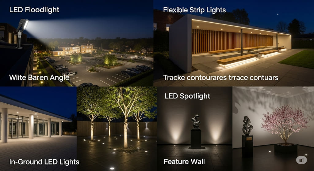 Các loại đèn LED ngoài trời phổ biến