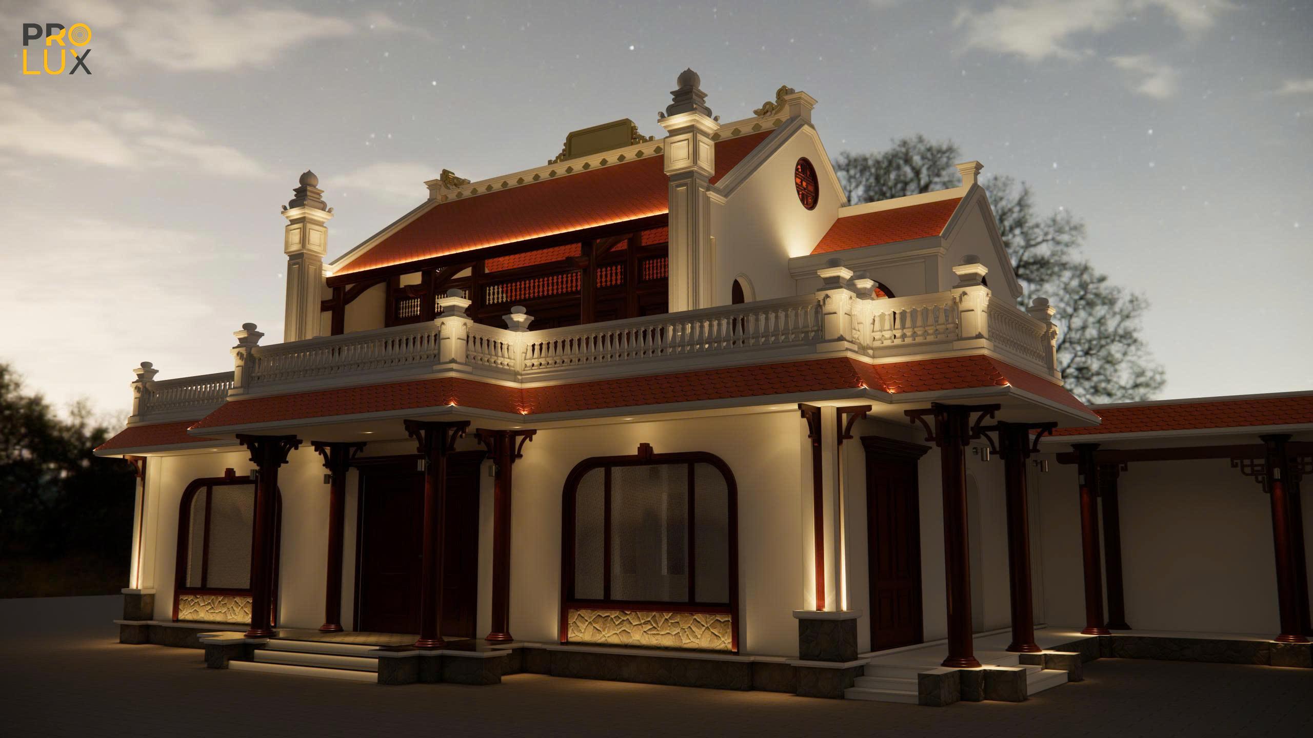 Dự án thực tế] Thiết kế chiếu sáng Nhà Thờ Họ – Ninh Bình