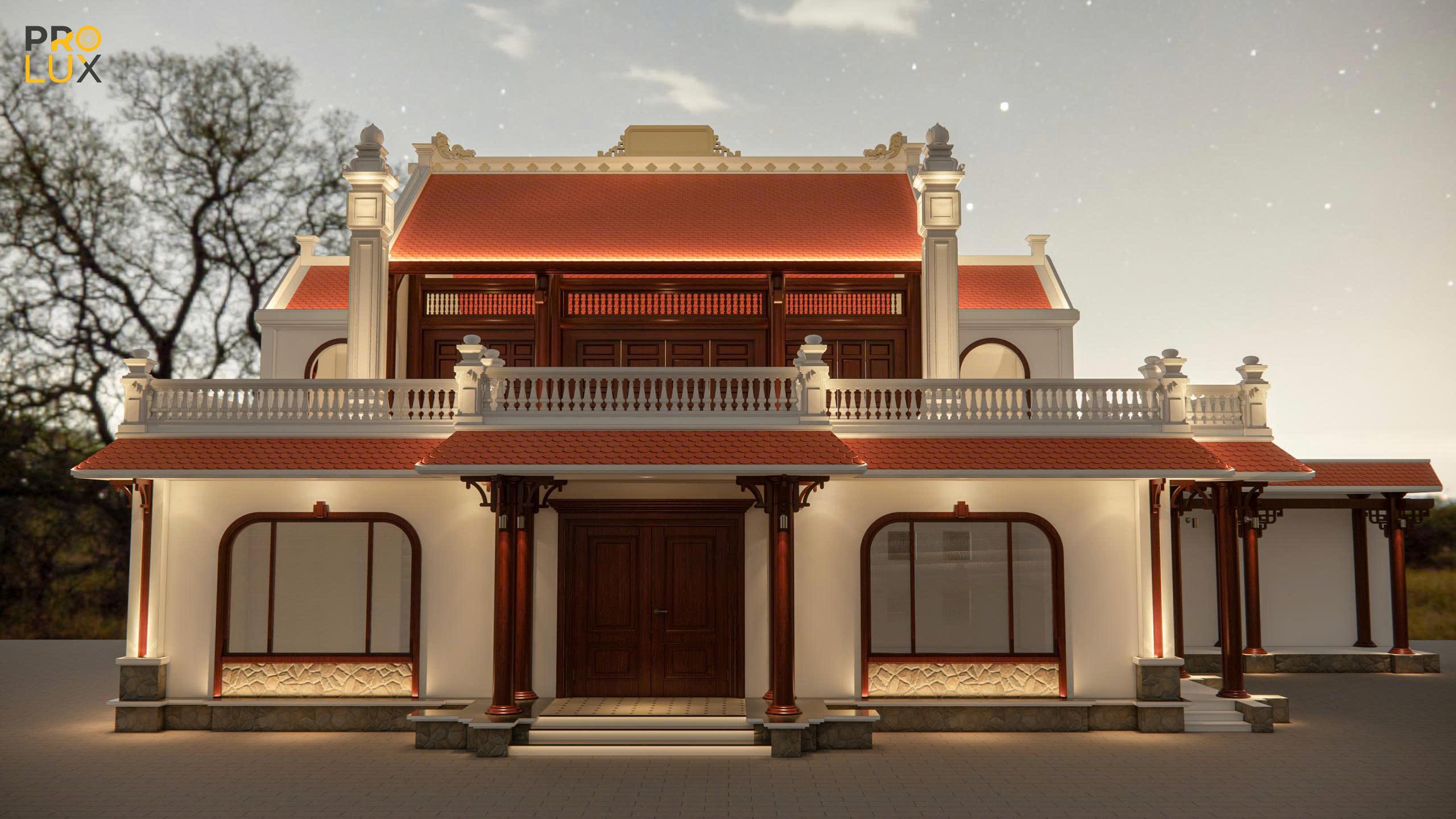 Tôn vinh kiến trúc truyền thống bằng ánh sáng tinh tế