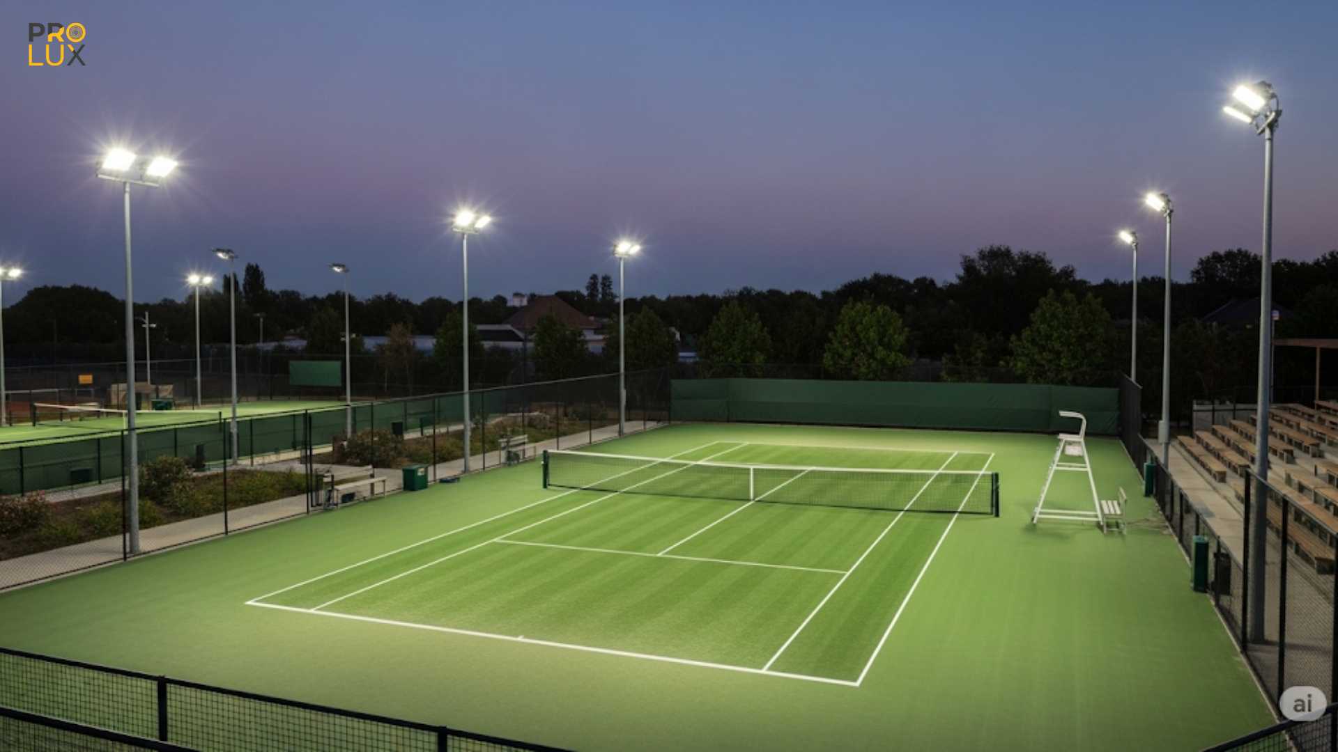 Thiết Kế Chiếu Sáng Sân Tennis Chuẩn Thi Đấu 2025 | Hướng Dẫn A-Z