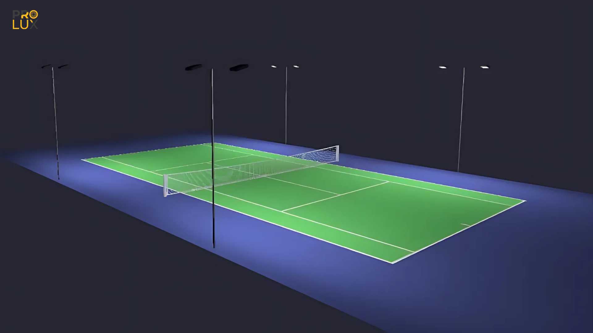Cấu Trúc Của Một Hệ Thống Chiếu Sáng Sân Tennis