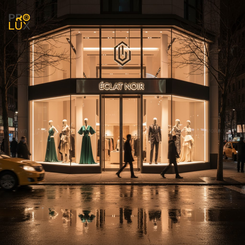 Prolux – Thiết Kế Chiếu Sáng Shop Thời Trang Chuyên Nghiệp