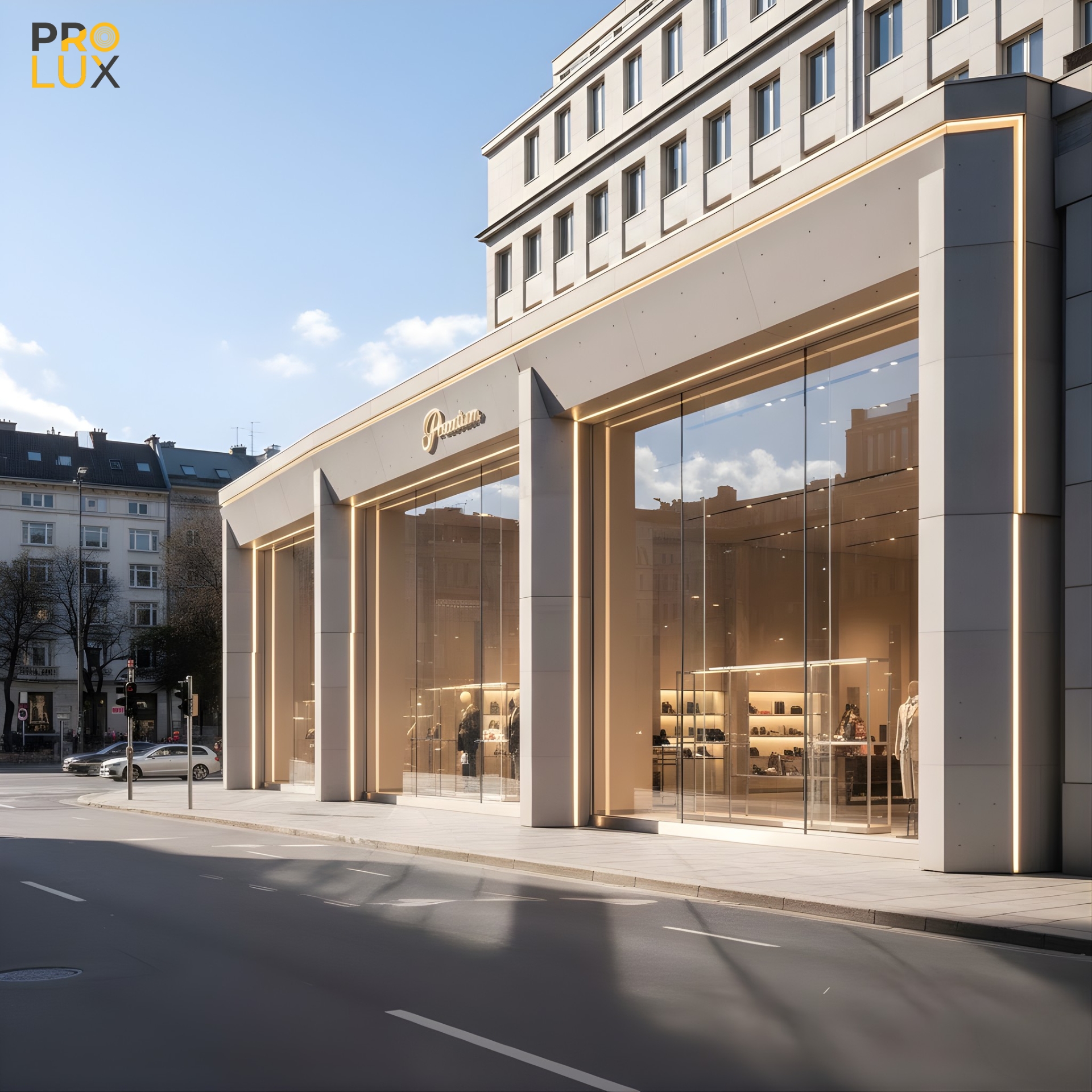 Giải pháp thiết kế chiếu sáng cửa hàng & TTTM tại PROLUX