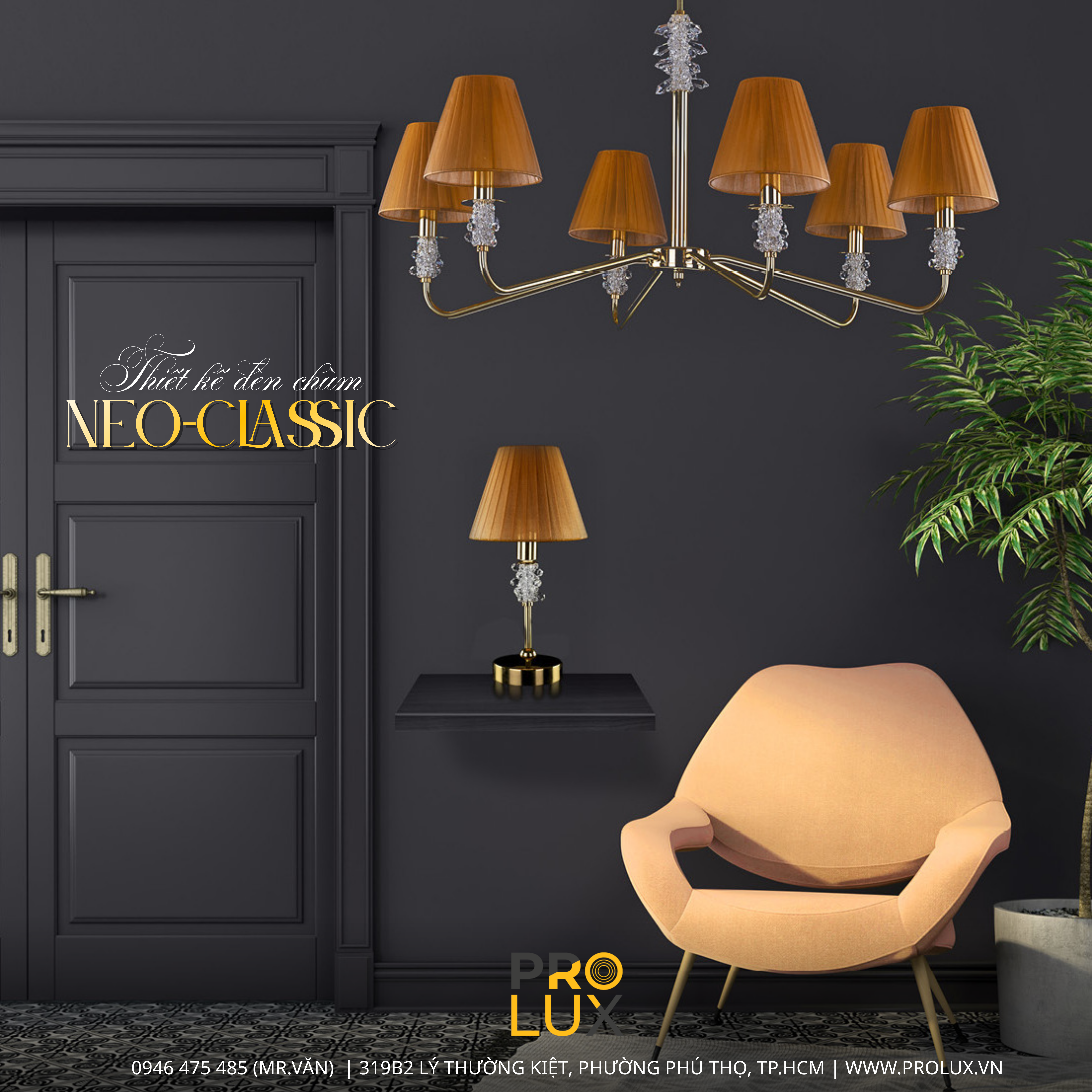 Thiết Kế Đèn Chùm Phong Cách Neo-Classic