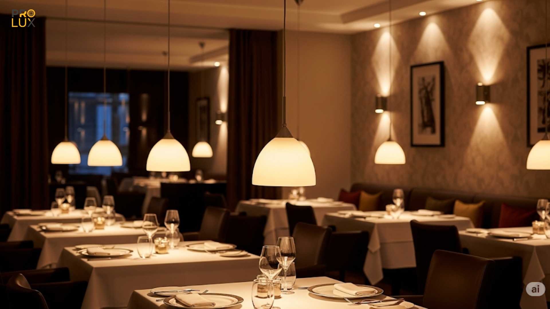 Thiết kế chiếu sáng nhà hàng, khách sạn